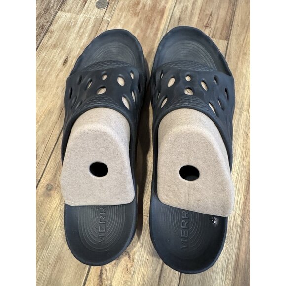 Merrell Sandals Mens 13 Hydro Slide Black Slip On Comfort Low Top Open Toe Flats main image 4